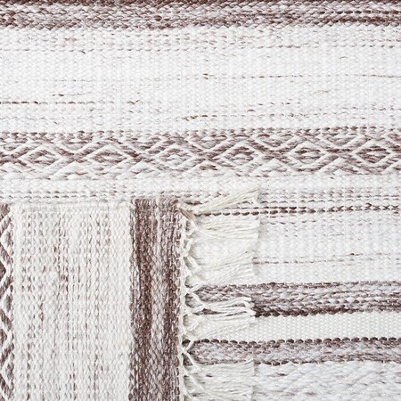 Safavieh 5 x 8 ft. Striped Kilim Rectangle Area Rug Brown & Ivory STK108T-5